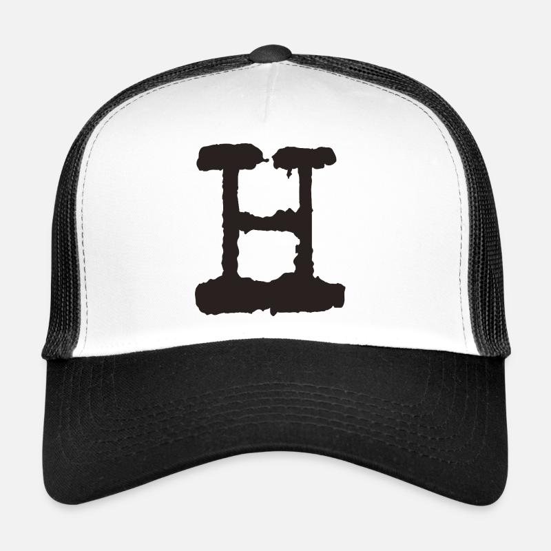 H - Trucker Cap - white/black
