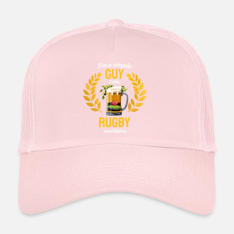 Le gars des bières de rugby simples Casquette trucker 