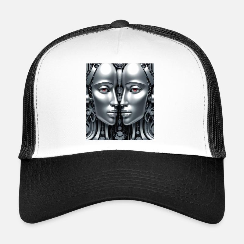 Visage mécanique robotique Casquette trucker 