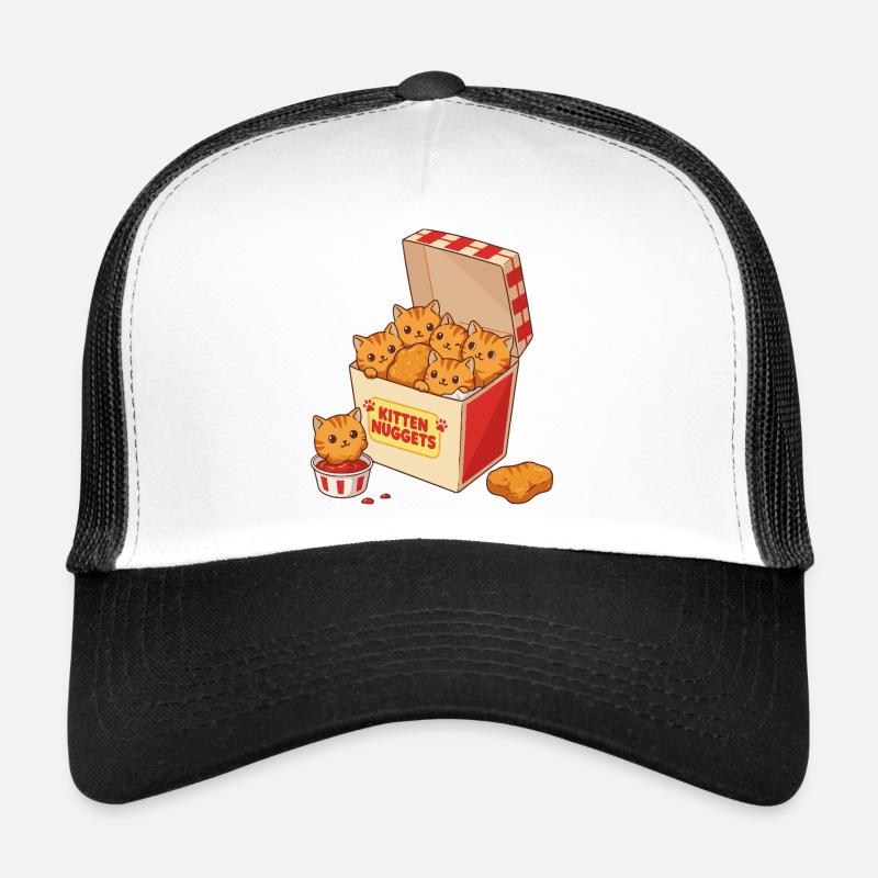 Pépites de chaton Restauration rapide Chat Casquette trucker 
