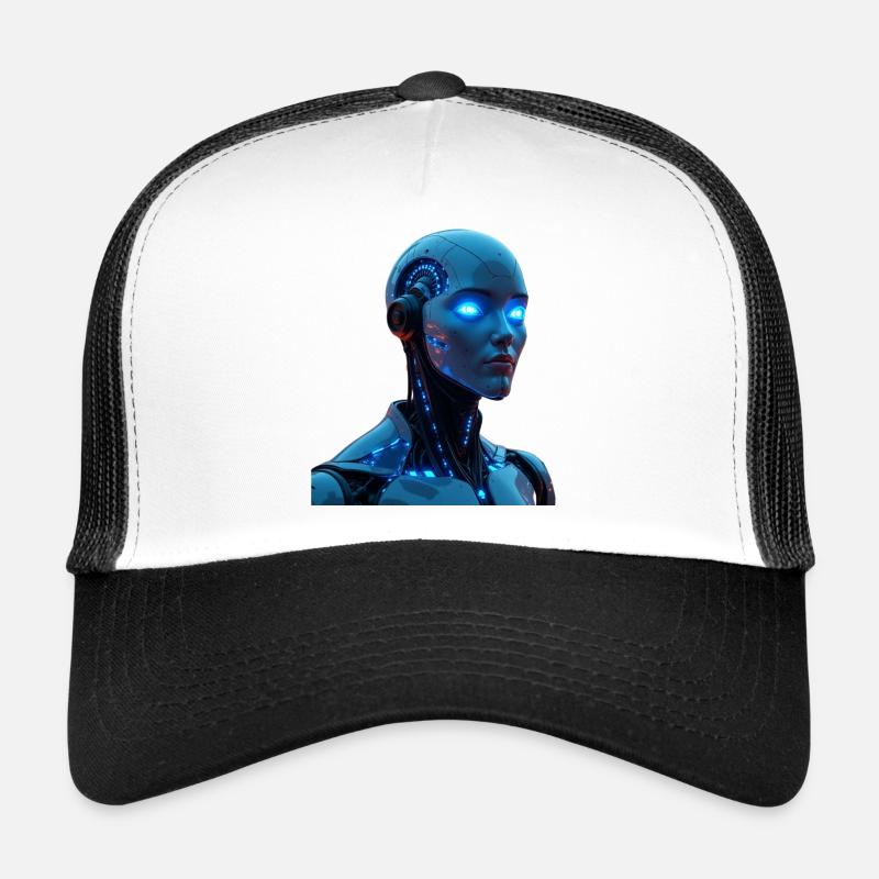KI (Künstliche Intelligenz) - Trucker Cap - Weiß/Schwarz