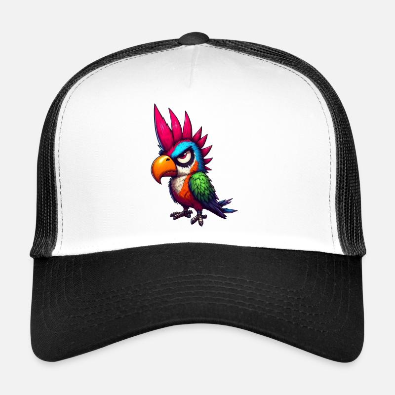 Punk Parrot Trucker Cap