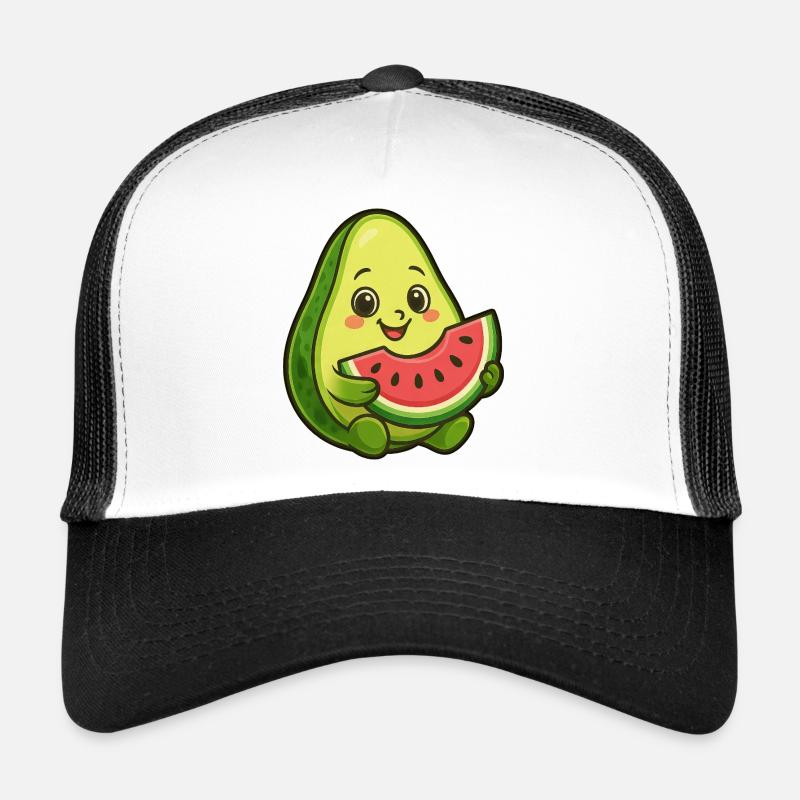 Avocado Melon Watermelon Summer Fruit Design Trucker Cap