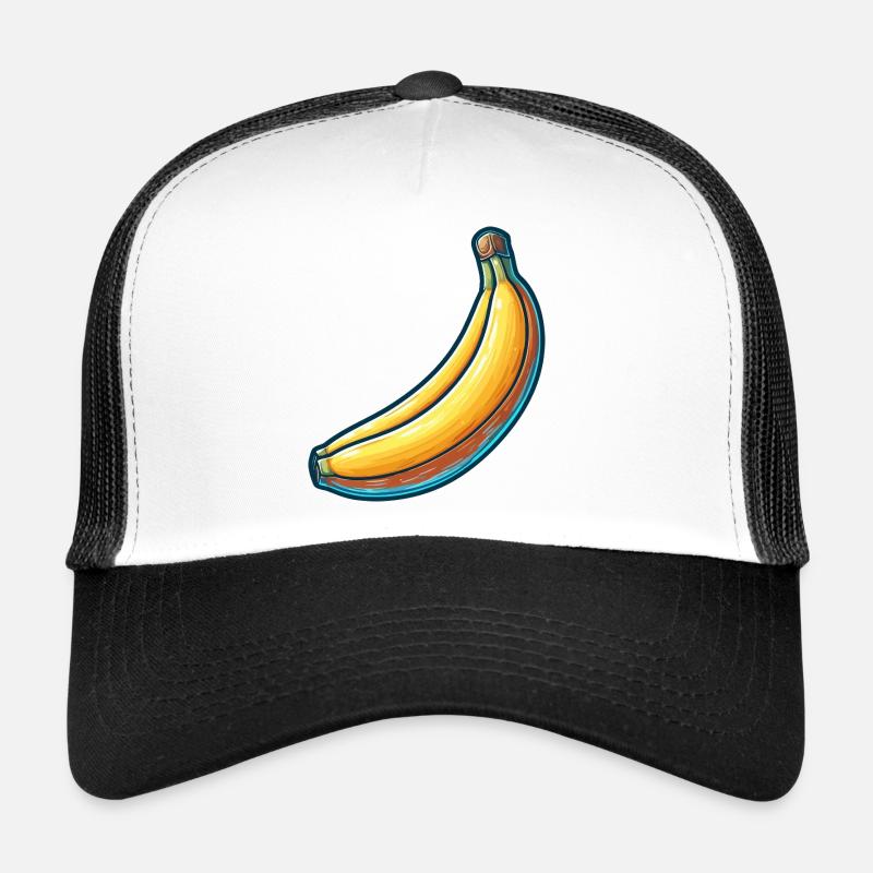 Energizing Banana in Art Style Trucker Cap