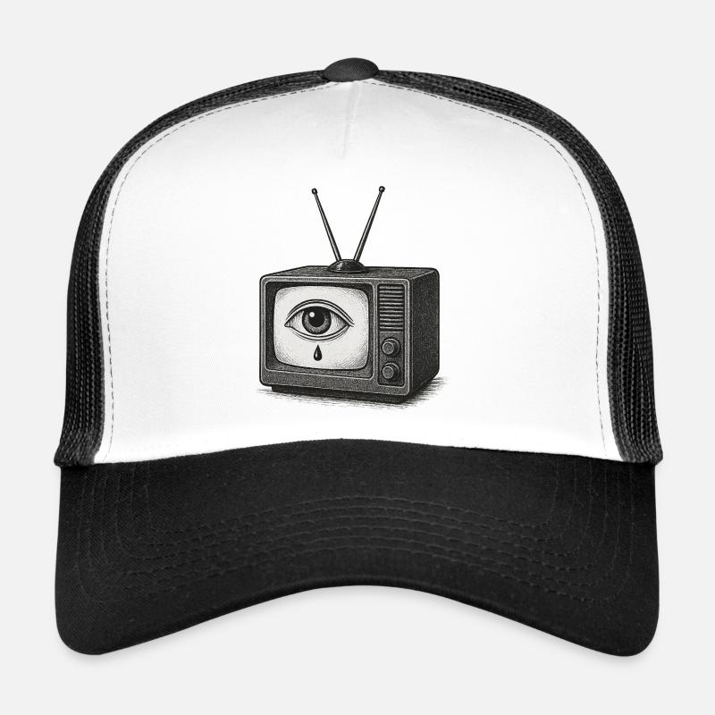 Der kathodische Riss - Trucker Cap - Weiß/Schwarz