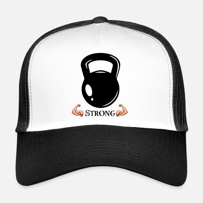 STRONG – Einfach. Kraftvoll. Klar. - Trucker Cap - Weiß/Schwarz