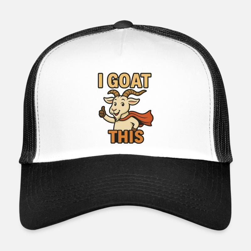 i Ziege diese Ziege diese Ziege Superheld T-Shirt Trucker Cap