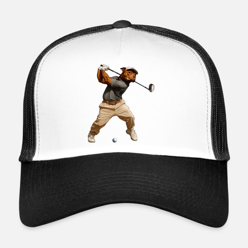 Pitbull Golfer - Trucker Cap - white/black