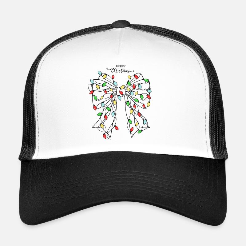 Conception de papillon de lumière de Noël festive Casquette trucker 
