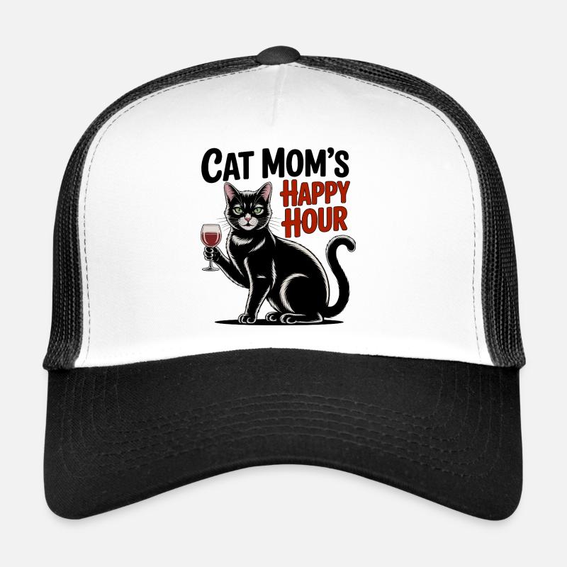 Happy Hour Cat Trucker Cap