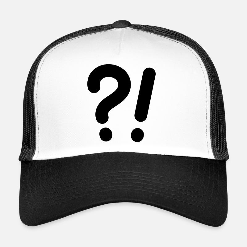 Points d’interrogation et points d’exclamation Casquette trucker 