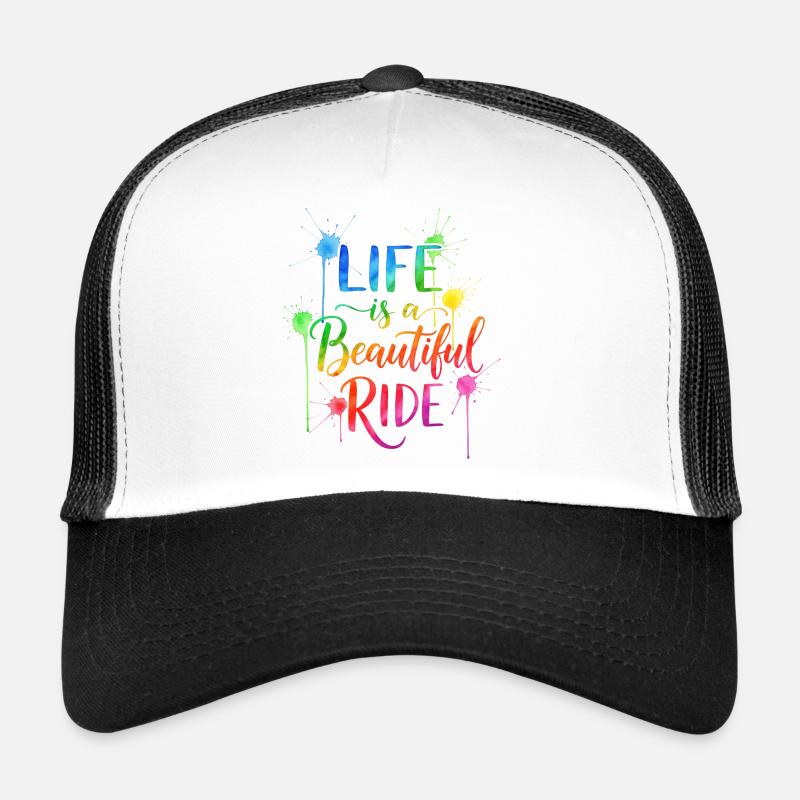 La vie est une belle balade Conception à l’aquarelle Casquette trucker 