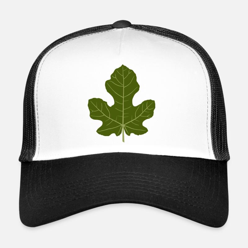 Fig Green Leaf Nature Design Trucker Cap
