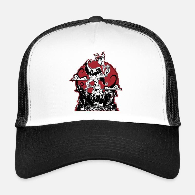 Ghostpuppy - Trucker Cap - Weiß/Schwarz