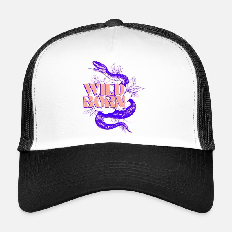 Wild geborene Schlange Illustration Trucker Cap