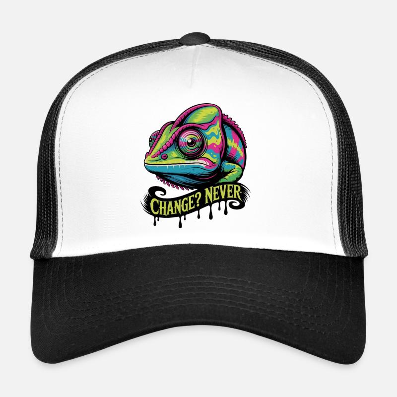 Changement caméléon néon jamais Casquette trucker 