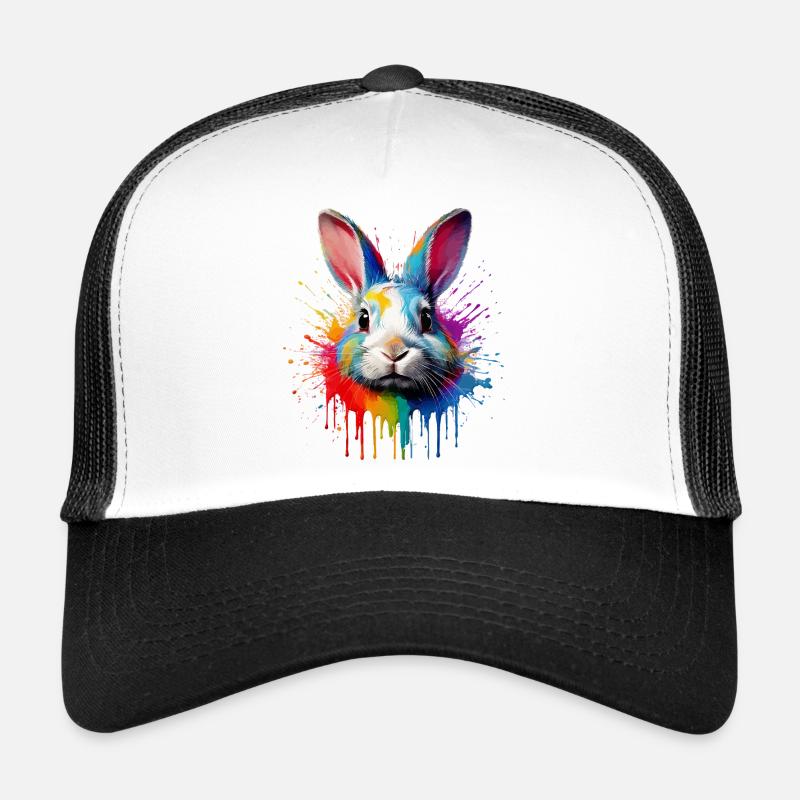 Kaninchen Farbschleier Trucker Cap