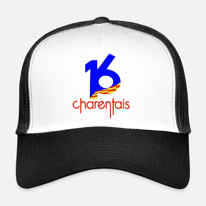 16 Charentais Blue Red Trucker Cap