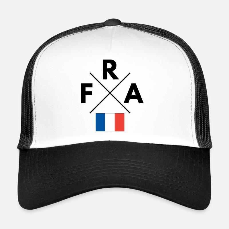 Drapeau français avec FRA Casquette trucker 