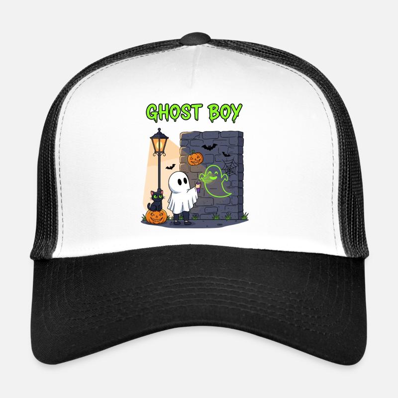 Ghost Boy Halloween Graffiti Casquette trucker 