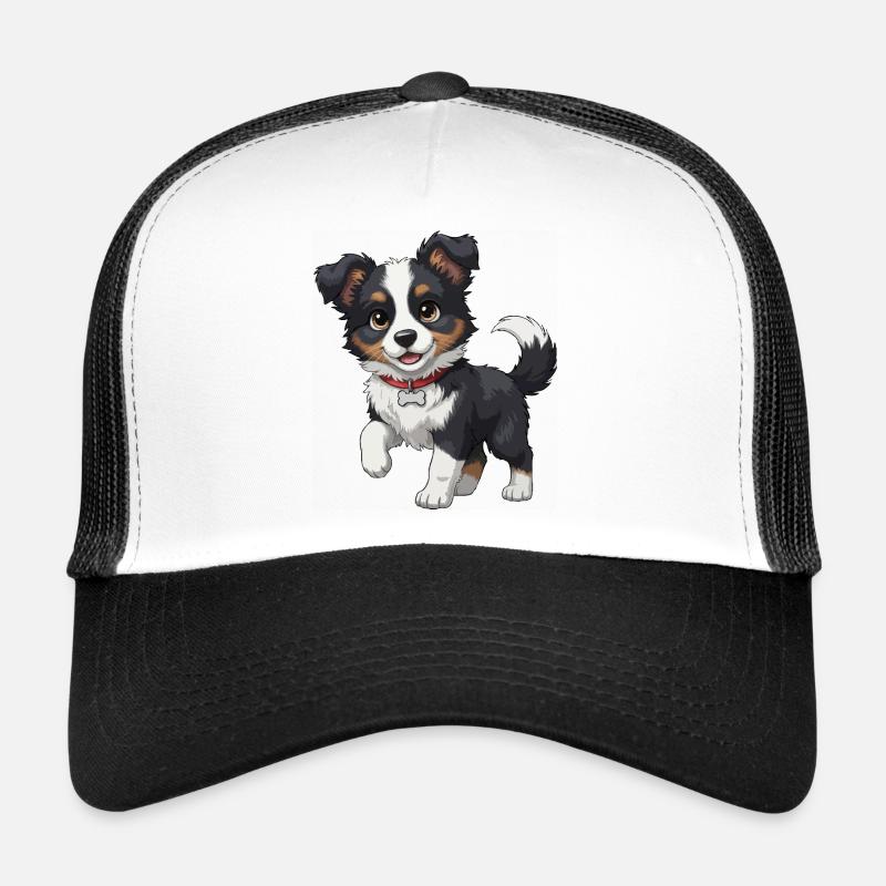 Border Collie chiot doux Casquette trucker 