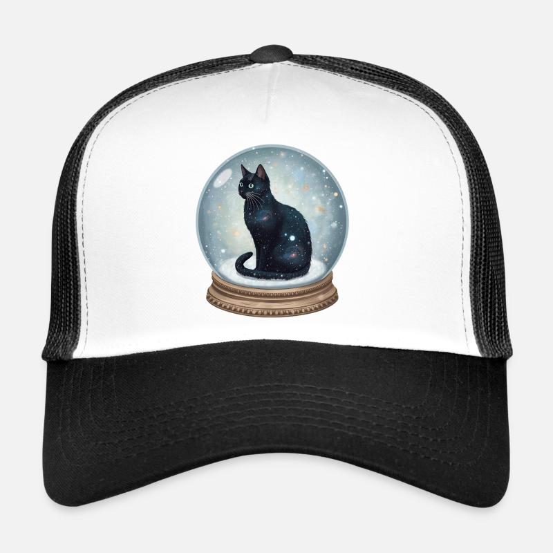 Chat Cosmique En Boule À Neige Schneekugel Katze Casquette trucker 