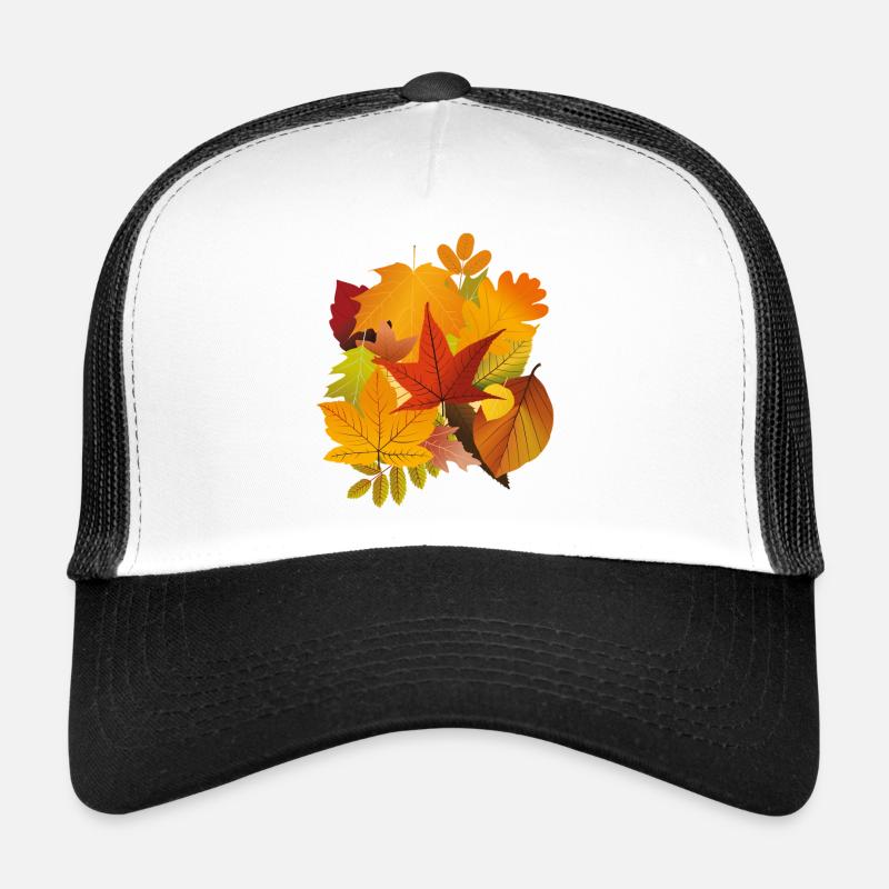 Autumn Fall Leaves Trucker Cap