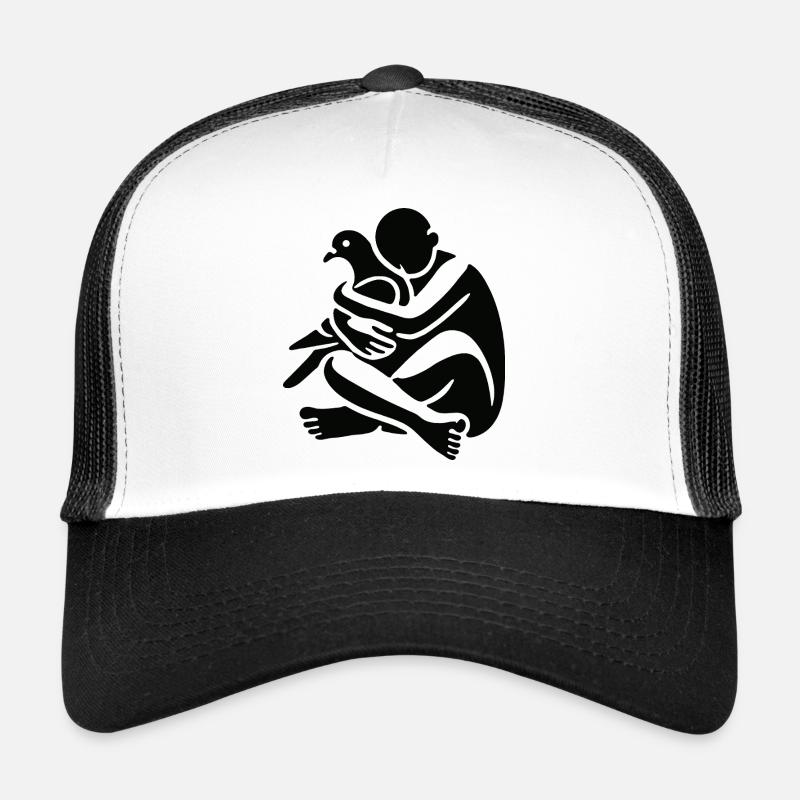 Doves bring peace - Trucker Cap - white/black