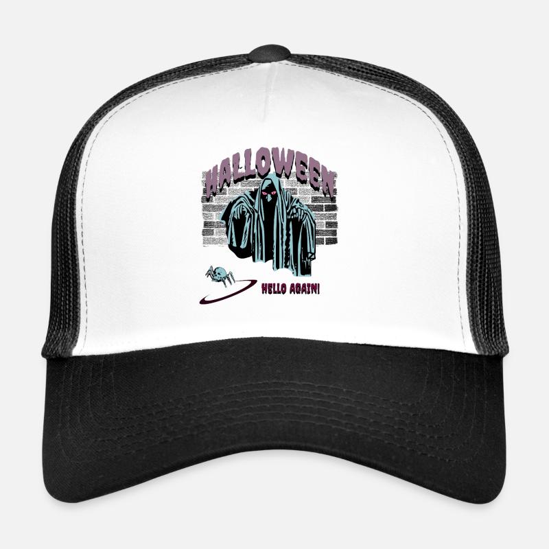 Halloween Ghost Awakens - Trucker Cap - white/black