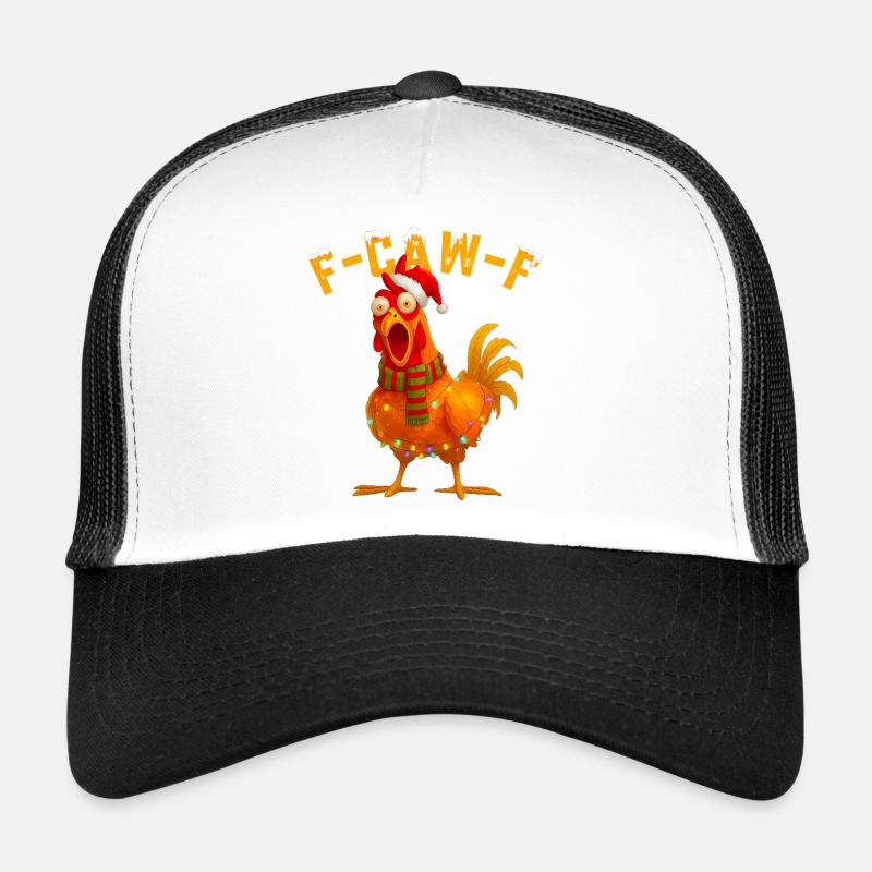 F-CAW-F Poulet Noël Humour Casquette trucker 
