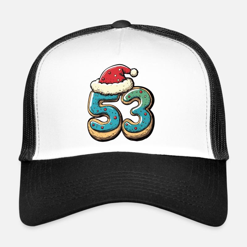 53 Nombre Biscuit Noël Casquette trucker 