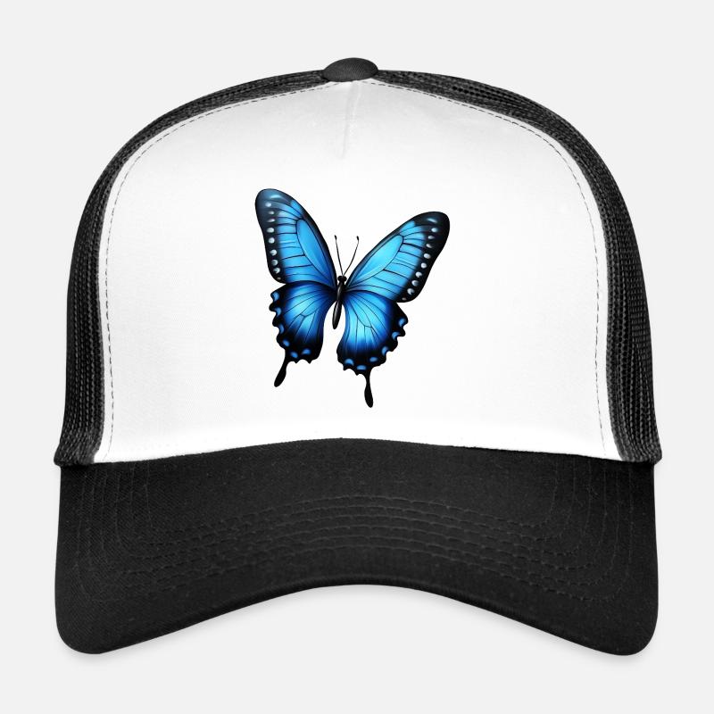 papillon volant bleu Casquette trucker 