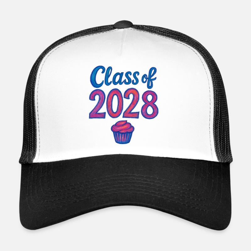 Class of 2028 Cupcake Gradient Trucker Cap