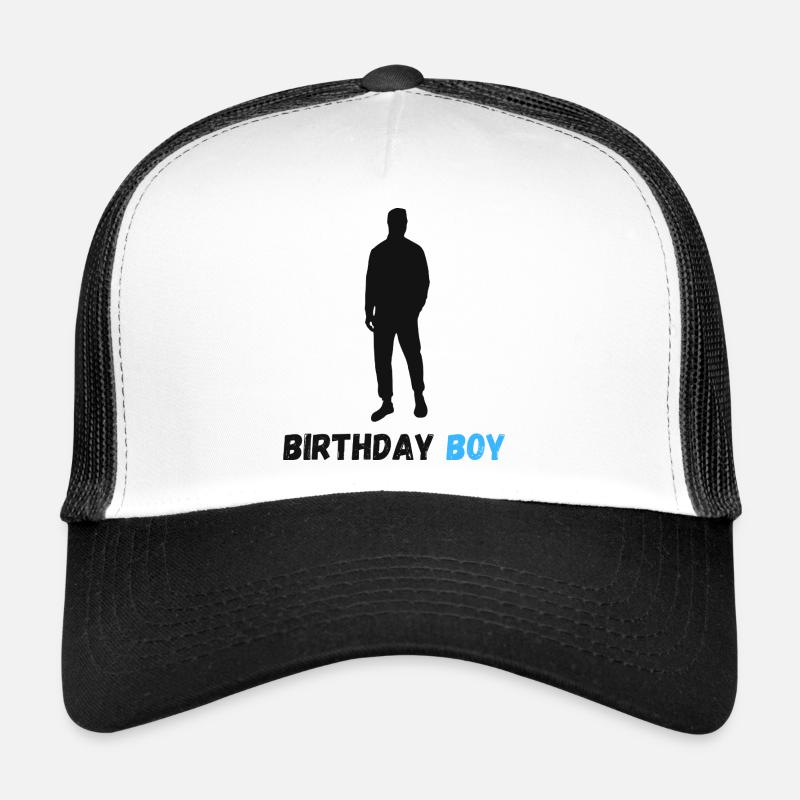 Silhouette de garçon d’anniversaire Casquette trucker 