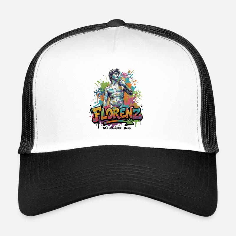 David – Strength in Stone - Vibrant Graffiti Design Casquette trucker 