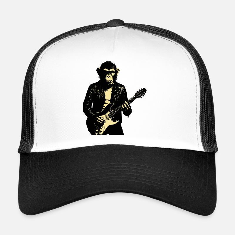Rock Monkey Guitarist en cuir Casquette trucker 