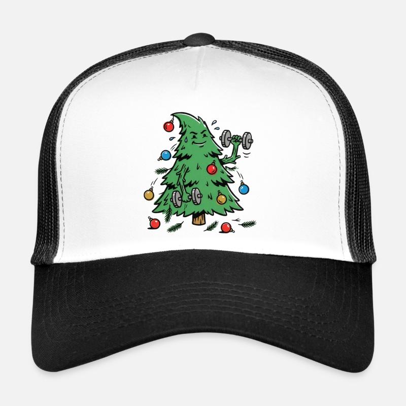 Train hard, decorate harder - Trucker Cap - Weiß/Schwarz