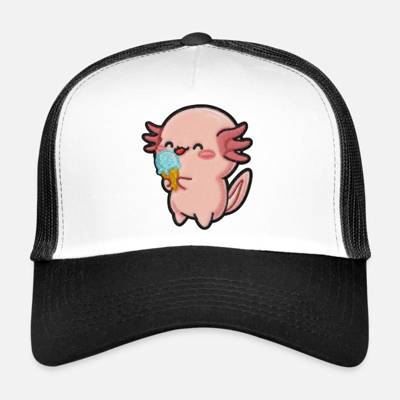 Kleiner Axolotl Eiscreme Spaß Trucker Cap