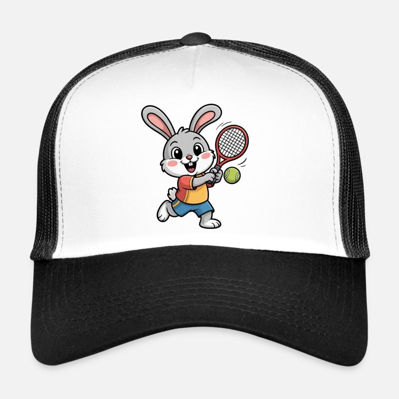 Aventure de tennis de lapins Casquette trucker 