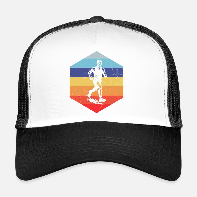 Iconic running motif Trucker Cap