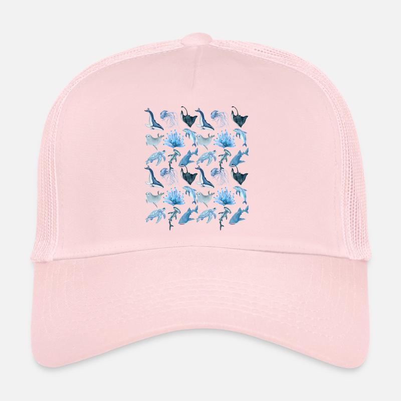 Ocean animals (big) Trucker Cap