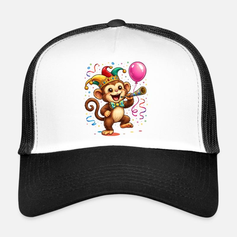 Carnival Monkey – Cheerful Carnival Motif Trucker Cap