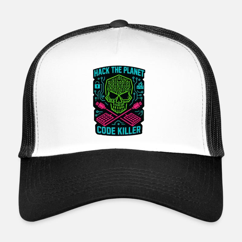 Hack the Planet Code Killer - Cybersécurité Casquette trucker 