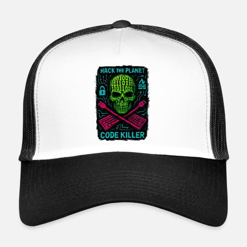 Hack the Planet Code Killer - Cybersécurité Casquette trucker 