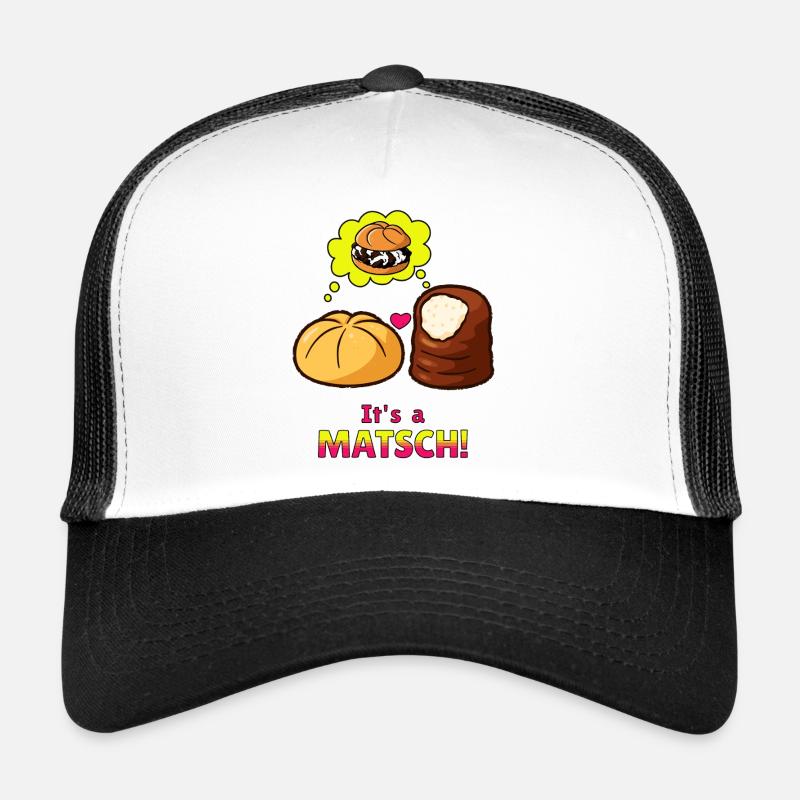 La boue roule dans l’amour – c’est une boue. - Casquette trucker  - blanc/noir
