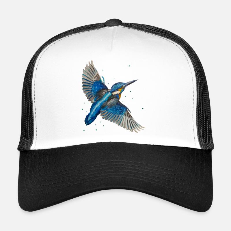 Kingfisher in flight Trucker Cap