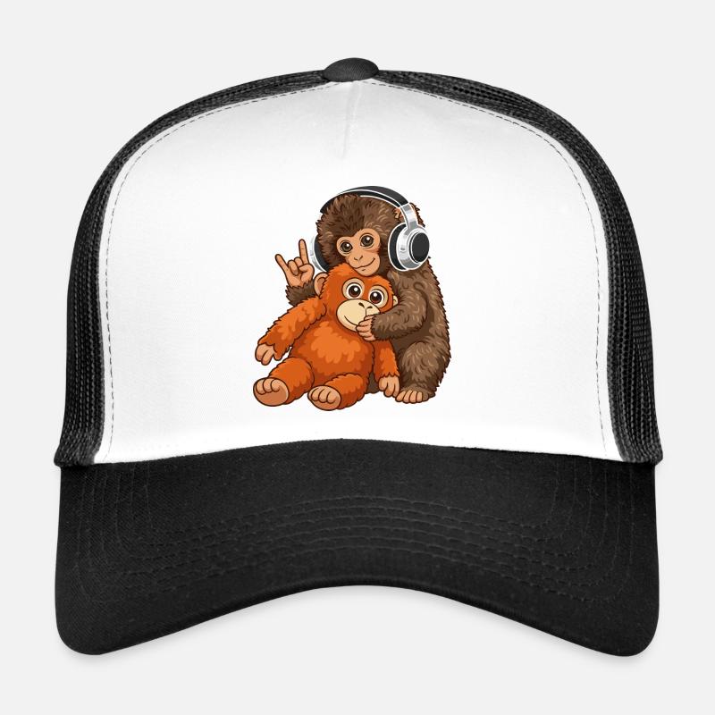 Monkey Punch Affe Musik hören  Trucker Cap