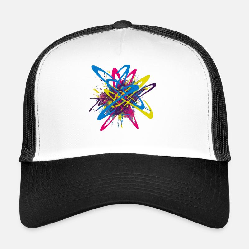 Explosion de couleurs de graffiti pour les amateurs d’art urbain Casquette trucker 
