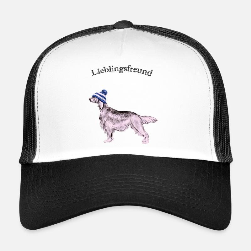Lieblingsfreund  - Trucker Cap - Weiß/Schwarz
