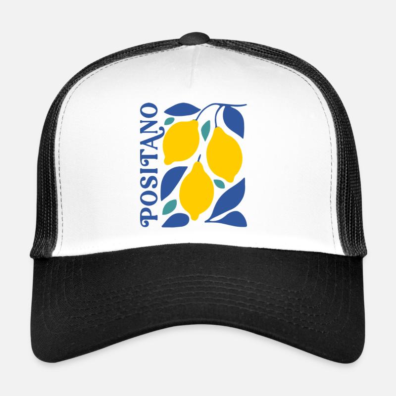 Italy Lemons Positano Amalfi Coast Summer Trucker Cap
